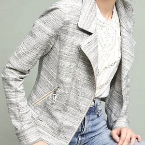 Anthropologie Asymmetrical Zipper Jacket